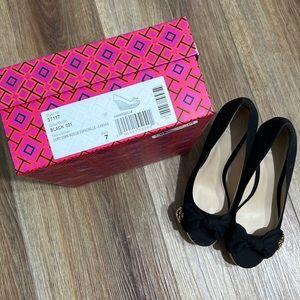 Tory Burch black wedges size 7.